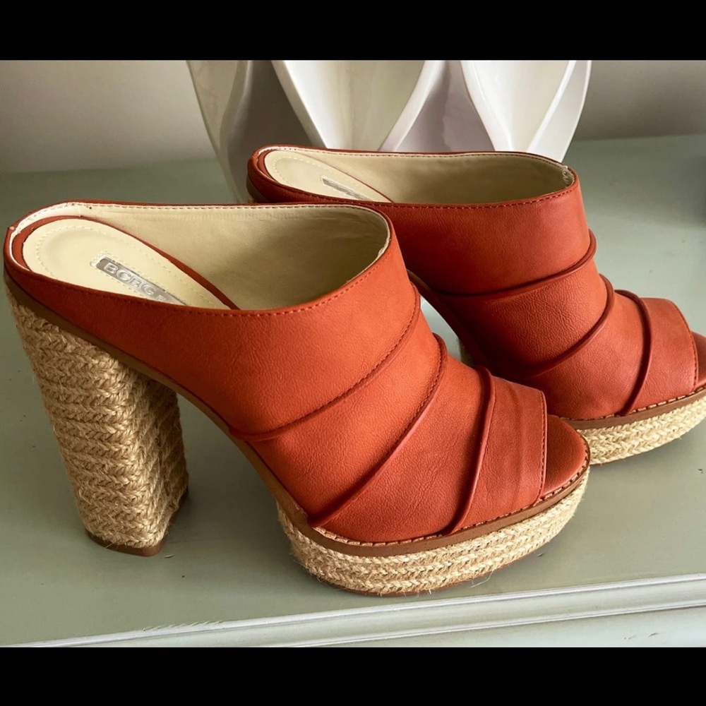 NEW BCBGENERATION Women's Espadrille Heels Sandals Slip On Shoes Platform